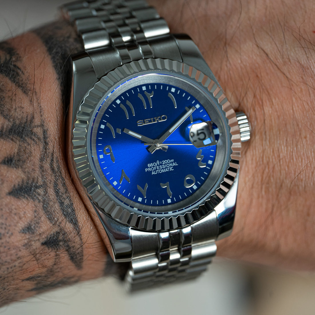 SEIKOJUST ARABIC ROYAL BLUE