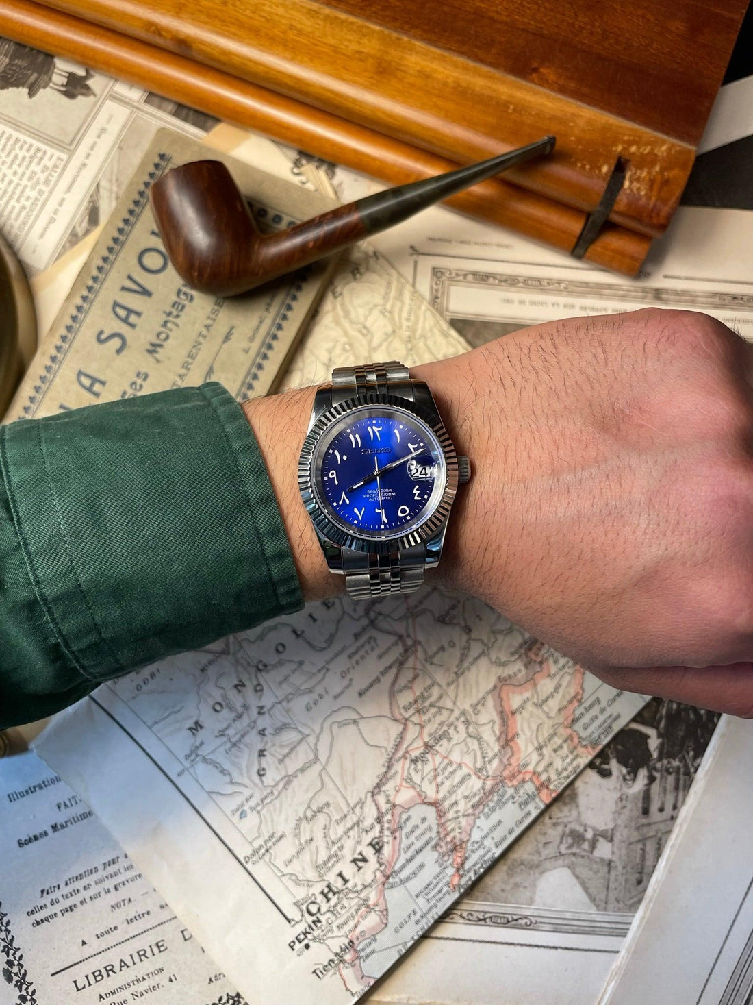 SEIKOJUST ARABIC ROYAL BLUE